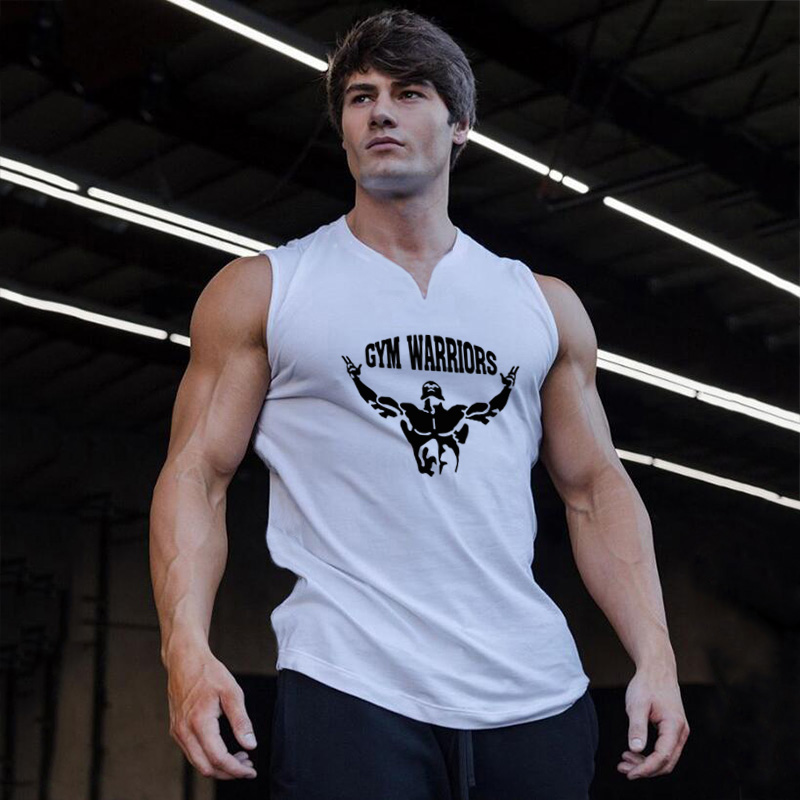 Cotton Summer Mens New Sleevel - Tank Top Muscle review and price