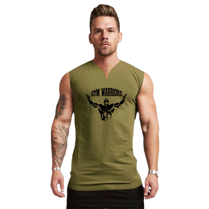 Cotton Summer Mens New Sleevel - Tank Top Muscle review and price