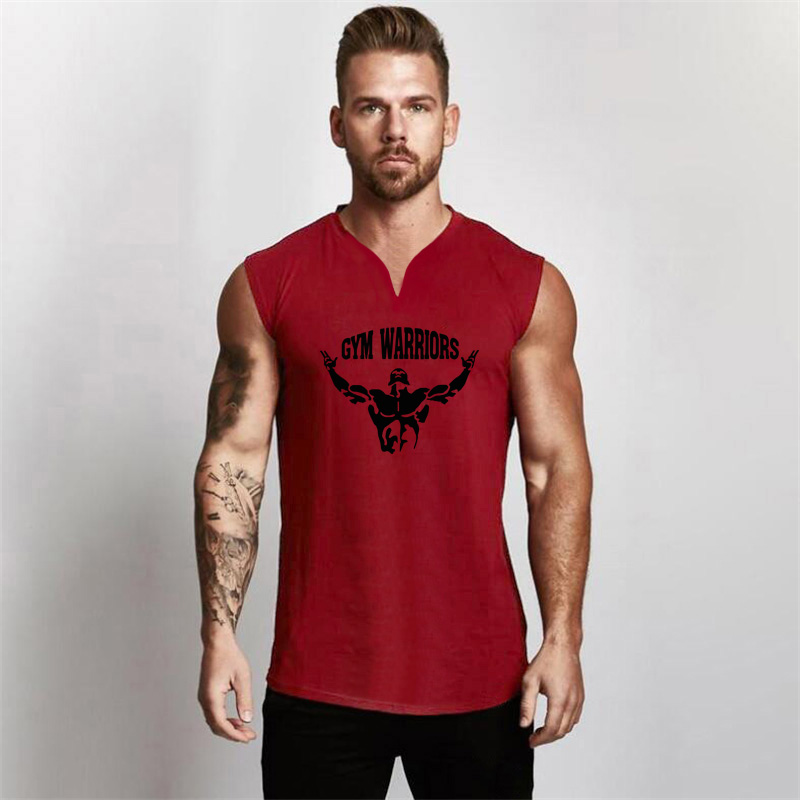Cotton Summer Mens New Sleevel - Tank Top Muscle review and price