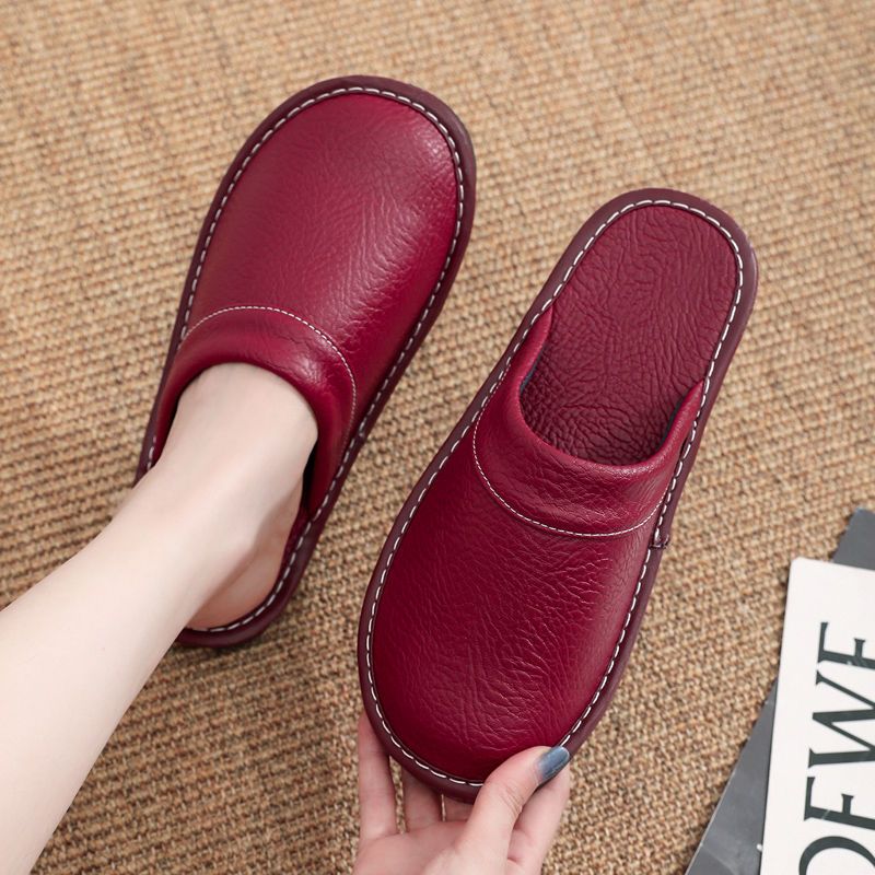 Home Leather Slippers Men and  - Flip Flop Leather Men review and price