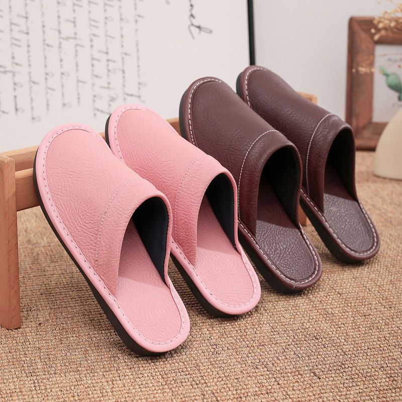 Home Leather Slippers Men and  - Flip Flop Leather Men review and price